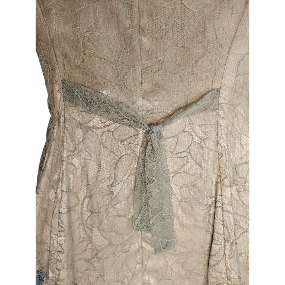 Holly Harp Pale Yellow Floral Two Piece Dress Sz S Vintage Pastel Silk Chiffon - Picture 7 of 11